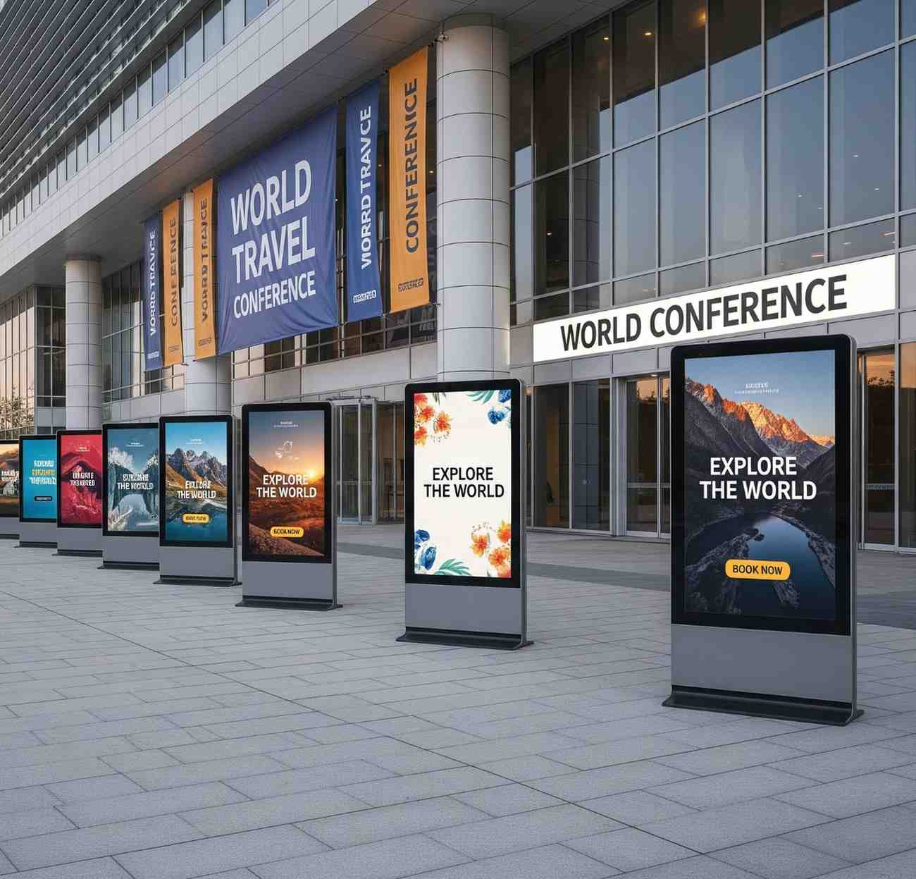 Custom business signage and 3D signboards installed for businesses in Dubai