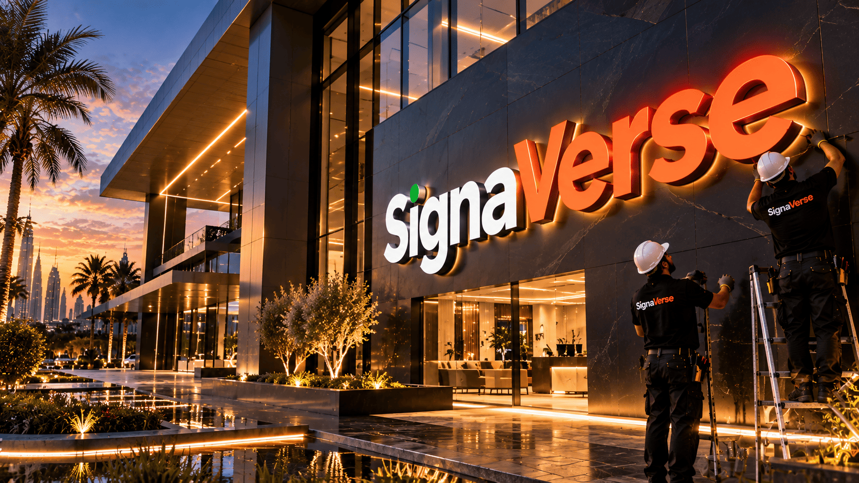 Premium SignaVerse signage project in Dubai